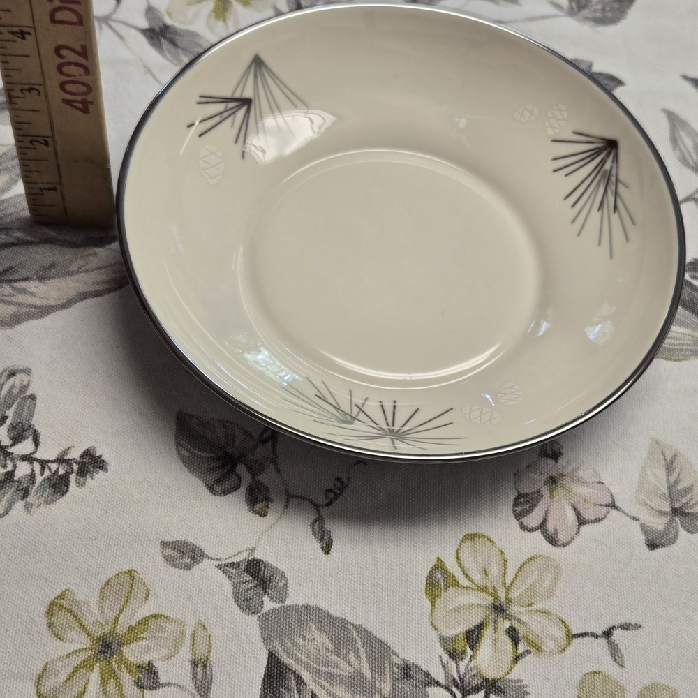 Franciscan SILVER PINE Atomic Coupe Soup Bowl 7 3/8", Mid Century Modern Vintage - Picture 6 of 7